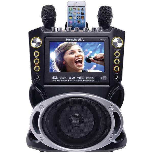 KARAOKE USA(TM) GF844 7IN DVD/BT KARAOKE MCHN