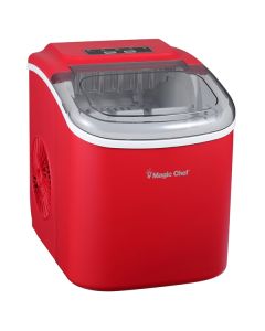 MAGIC CHEF(R) MCIM27R 27LB PRT CNTR ICE MKR RED